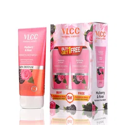VLCC Set Of 6 Face Wash-2Pc Turmeric Berberis+ 2Pc Neem+ 2Pc Mulberry & Rose- 150ml Each image 5