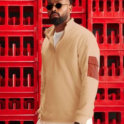 The Souled Store Mock Collar Cotton Sweatshirt-image-63