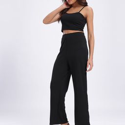 SZN Solid Top, Open Front Blazer with Trouser Co-Ords image 2