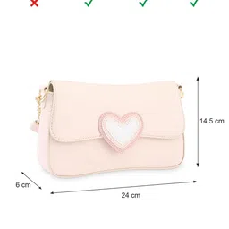 Fastrack PU Structured Shoulder Bag with Cut Work image 2