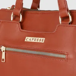 Caprese Rust Structured Handheld Bag image 5