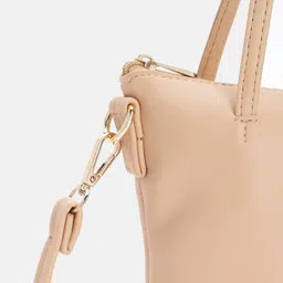 Baggit Solid PU Structured Handheld Bag With Minimal Studded Detail image 4