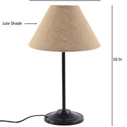 Devansh Beige & Assorted Solid Contemporary Designer Stick Wrought Iron Table Lamp image 3