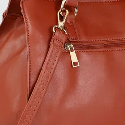Caprese Rust Structured Handheld Bag image 2