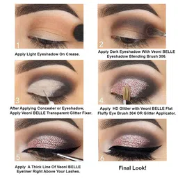 Veoni BELLE Set of 2 HD Holographic Long Lasting Glitter Eyeshadow 5g each - Shade 13 & 16 image 3