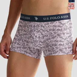 U.S. Polo Assn. Pack Of 3 Men Printed Breathability Trunks-OET08-MU6-P3-30