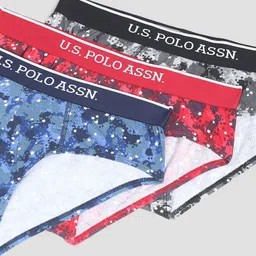 U.S. Polo Assn. Men Pack of 3 Abstract Printed Briefs OEB01-OBR-P3 image 3