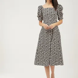 harpa Women A-line Multicolor Midi/Calf Length Dress-picture-41