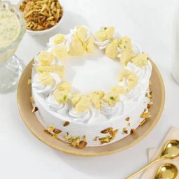 Floral Rasmalai Cream Cake-image-6
