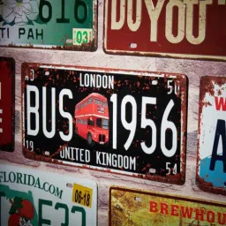 eazywagon Multicolor Metal London Bus 1956 Wall sticker-picture-33