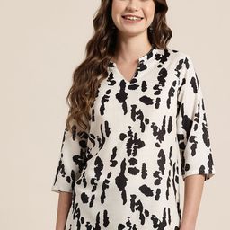 HERE&NOW Abstract Printed Kurti-picture-28