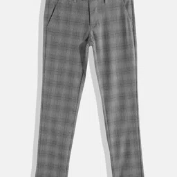 Indian Terrain Boys Checked Trousers-image-36