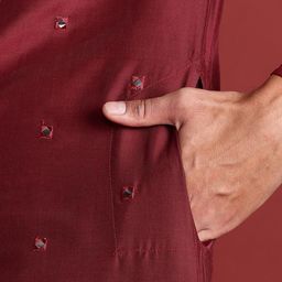 Anouk Mirror Work EmbroideredKurta with Trousers Set image 4