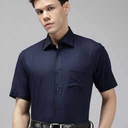 Van Heusen Custom Fit Textured Pure Cotton Formal Shirt-image-68