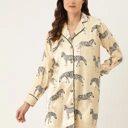 Ms.Lingies Conversational Printed Shirt Nightdress-picture-44
