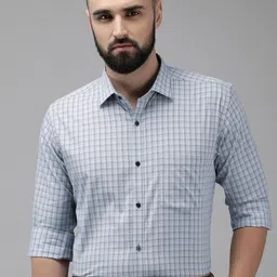Park Avenue Slim Fit Pure Cotton Checked Formal Shirt-image-44
