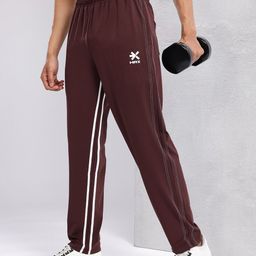 HRX by Hrithik Roshan Men Striped Detail Training Track Pants-image-75