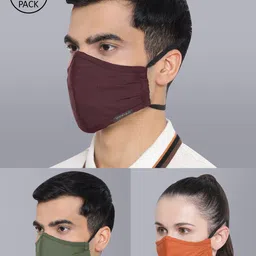 VASTRAMAY Unisex Pack Of 3 3-Ply Adjustable Face Mask-55