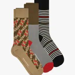 Men Pack of 3 Non-Terry Crew-Length Socks-image-78