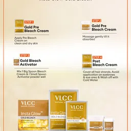 VLCC Set of Papaya Facial Kit & Insta Glow Gold Bleach - 60 g each image 5