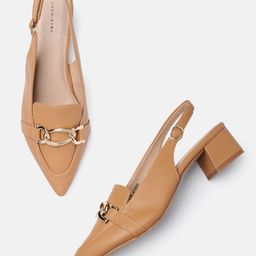 Chemistry Pointed Toe Block Mules with Buckles-27