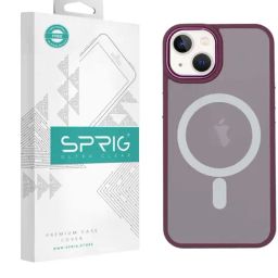 Sprig Translucent Magnetic Back Cover for APPLE iPhone 14 Plus (Red)-image-70