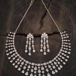 Kushal's Fashion Jewellery White Gold-Tone Plated Set for Women-picture-18