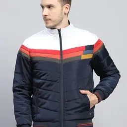 Monte Carlo Navy Blue Regular Quilted Jacket-image-78