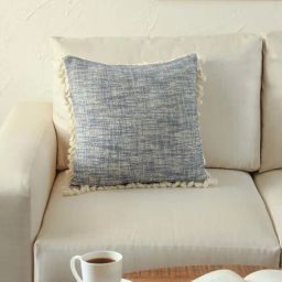 House This Arabian Sea Blue Cotton Cushion Cover-6