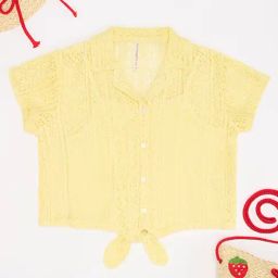 Pantaloons Junior Girls Yellow Tops-image-66