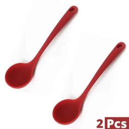 Femora Red Silicone Ladles with Grip Handle - Set of 2-17