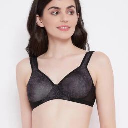 Clovia Black Non Wired Padded T-Shirt Bra-image-53