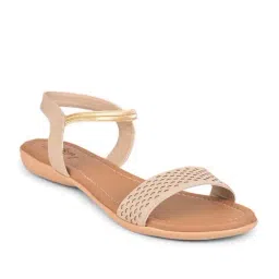 Senorita by Liberty Women's Cream Ankle Strap Sandals-image-61
