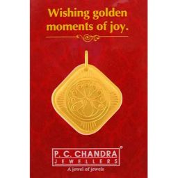 P.C. Chandra Jewellers 22k (916) 5gm Yellow Gold Peacock Coin Pendant-image-41