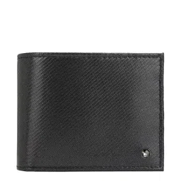 Louis Philippe Black Casual Leather Bi-Fold Wallet for Men-33