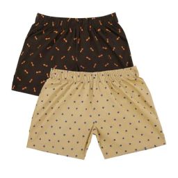 Bodycare Kids Khaki & Olive Printed Shorts (Pack Of 2)-image-7