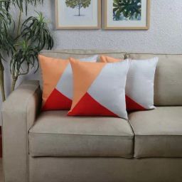 House This The Isosceles Triangles Multicolor Cotton Cushion Cover - Set of 3-image-31