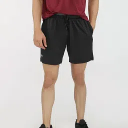 Dida Black Polyster Regular Fit Solid Shorts-image-44