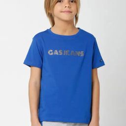 Gas Kids Blue Printed T-Shirt-image-18