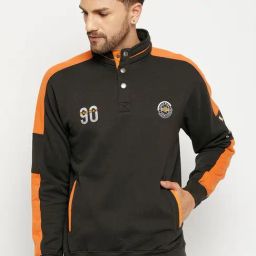 Duke Military Regular Fit Self Pattern Sweatshirt-image-2