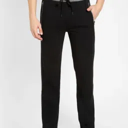 Jockey 9510 Black Super Combed Cotton Rich Trackpants with Side & Back Pockets-picture-25