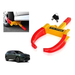 Auto Pearl Claw Type Anti Theft Wheel Clamp Lock for Jeep Compass 1.4 Limited Plus Petrol 2021-image-73