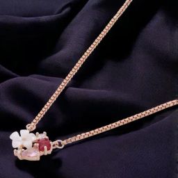 crash.club By CKC 925 Silver Floral Gemstone Necklace-21