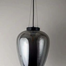 Whispering Homes Elian Glass Pendant Lamp - Black-image-69