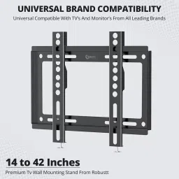 Robustt Premium Heavy Duty Fixed TV Wall Mount Bracket, Small (Pack of 10) image 4