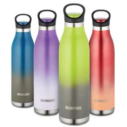 Borosil Green Stainless Steel Double Wall Vacuum Insulated Water Bottles (700ml)-39