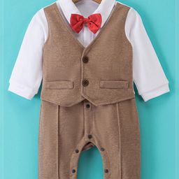 Mark & Mia Infant Boys Shirt Collar Rompers-10
