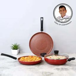 Wonderchef Tivoli Induction Bottom Non-Stick 4 Pcs Cookware Set-23