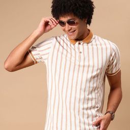 V-Mart Striped Polo Collar T-shirt-picture-49