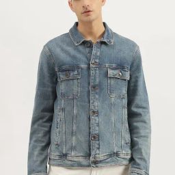 United Colors of Benetton Blue Regular fit Solid Jackets-image-59